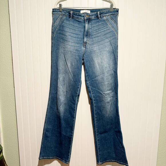 KanCan Celia High Rise Ultra Wide Flare Jeans Size 31 - Picture 2 of 6